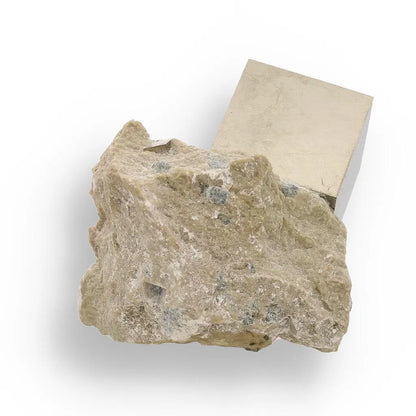 Natural Pyrite Cube – Earth’s Artistry in Near-Perfect Cubic Form