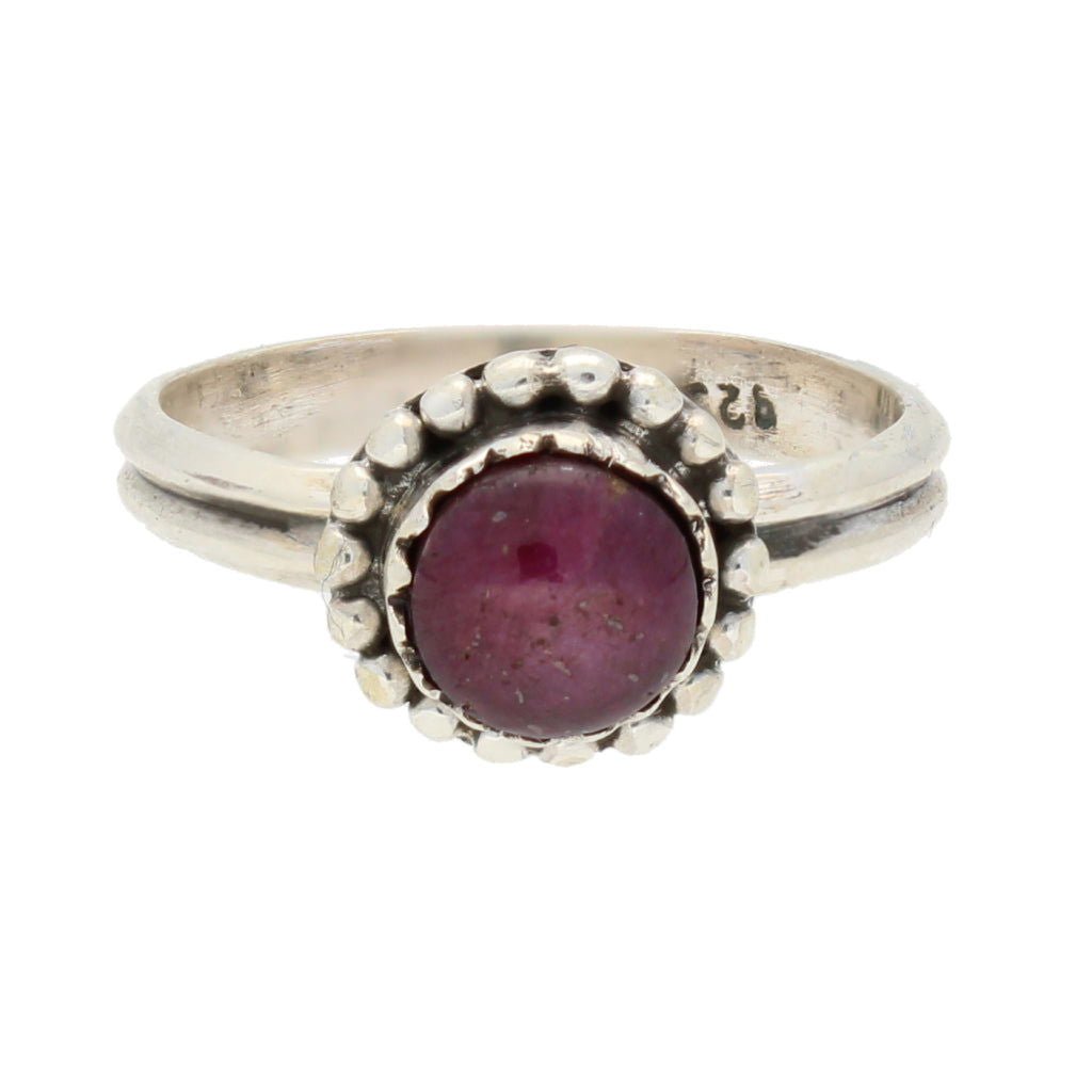 Star Ruby amethyst sterling shops silver high quality ring