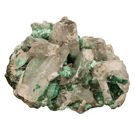 Buy your Shangulowe Mine Baryte & Malachite Specimen online now or in store at Forever Gems in Franschhoek, South Africa