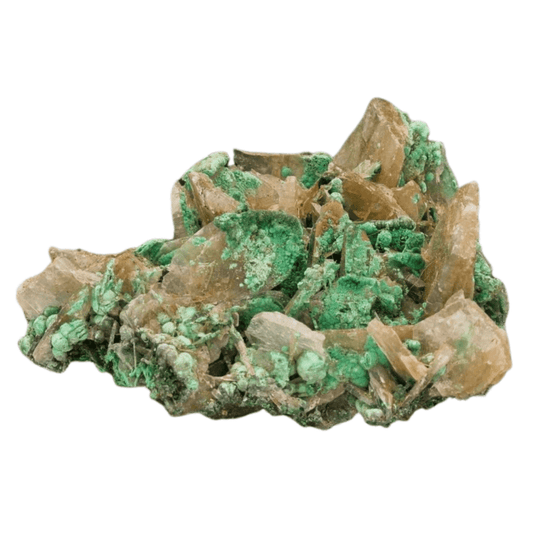 Buy your Unique Baryte and Malachite Combo: Shangulowe Mine online now or in store at Forever Gems in Franschhoek, South Africa