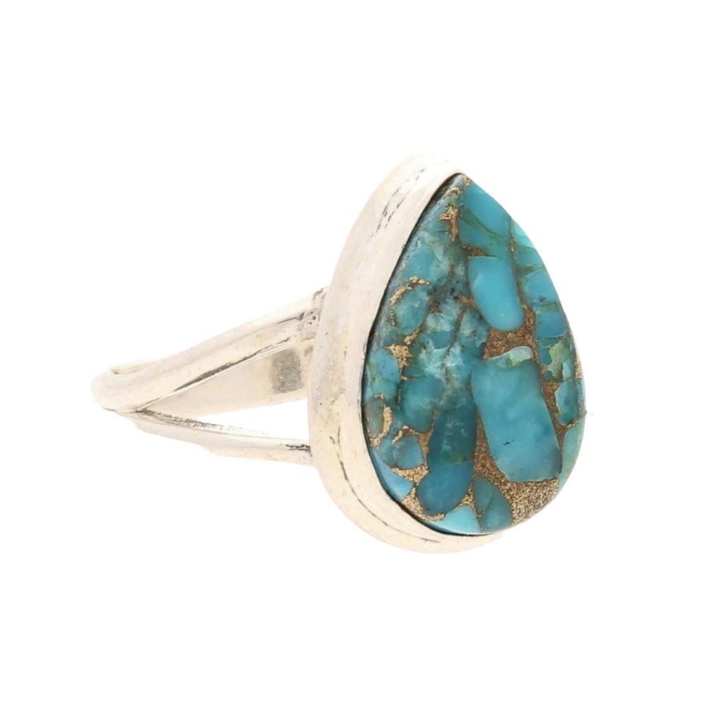 Buy your Bohemian Rhapsody: Copper Turquoise Sterling Silver Ring online now or in store at Forever Gems in Franschhoek, South Africa