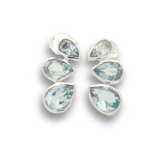 Buy your Crystal Cascades: Blue Topaz Earrings online now or in store at Forever Gems in Franschhoek, South Africa