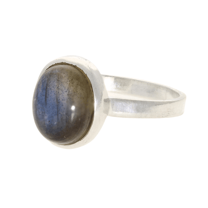 Buy your Effortless Style: Contemporary Labradorite Sterling Silver Ring online now or in store at Forever Gems in Franschhoek, South Africa