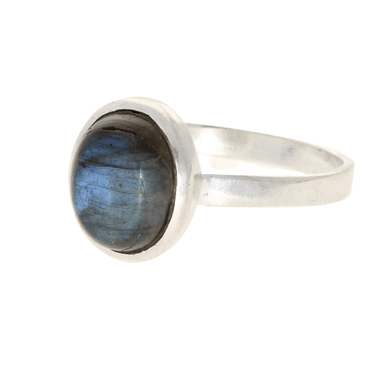 Buy your Effortless Style: Contemporary Labradorite Sterling Silver Ring online now or in store at Forever Gems in Franschhoek, South Africa