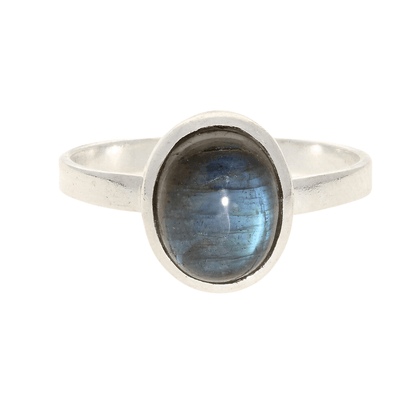 Buy your Effortless Style: Contemporary Labradorite Sterling Silver Ring online now or in store at Forever Gems in Franschhoek, South Africa