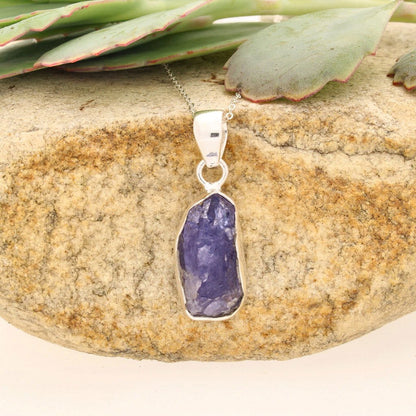 Buy your Elemental Aura Rough Tanzanite Necklace online now or in store at Forever Gems in Franschhoek, South Africa