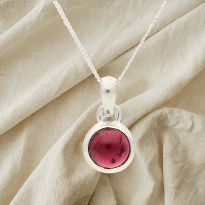 Buy your Enchanted Echoes: Garnet Sterling Silver Necklace online now or in store at Forever Gems in Franschhoek, South Africa