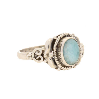 Buy your Enduring Grace Sterling Silver Larimar Ring online now or in store at Forever Gems in Franschhoek, South Africa