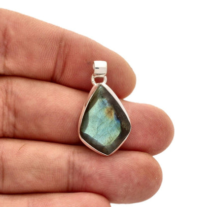 Buy your Faceted Labradorite Sterling Silver Necklace online now or in store at Forever Gems in Franschhoek, South Africa