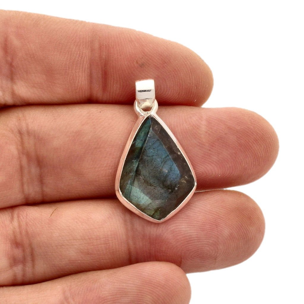 Buy your Faceted Labradorite Sterling Silver Necklace online now or in store at Forever Gems in Franschhoek, South Africa