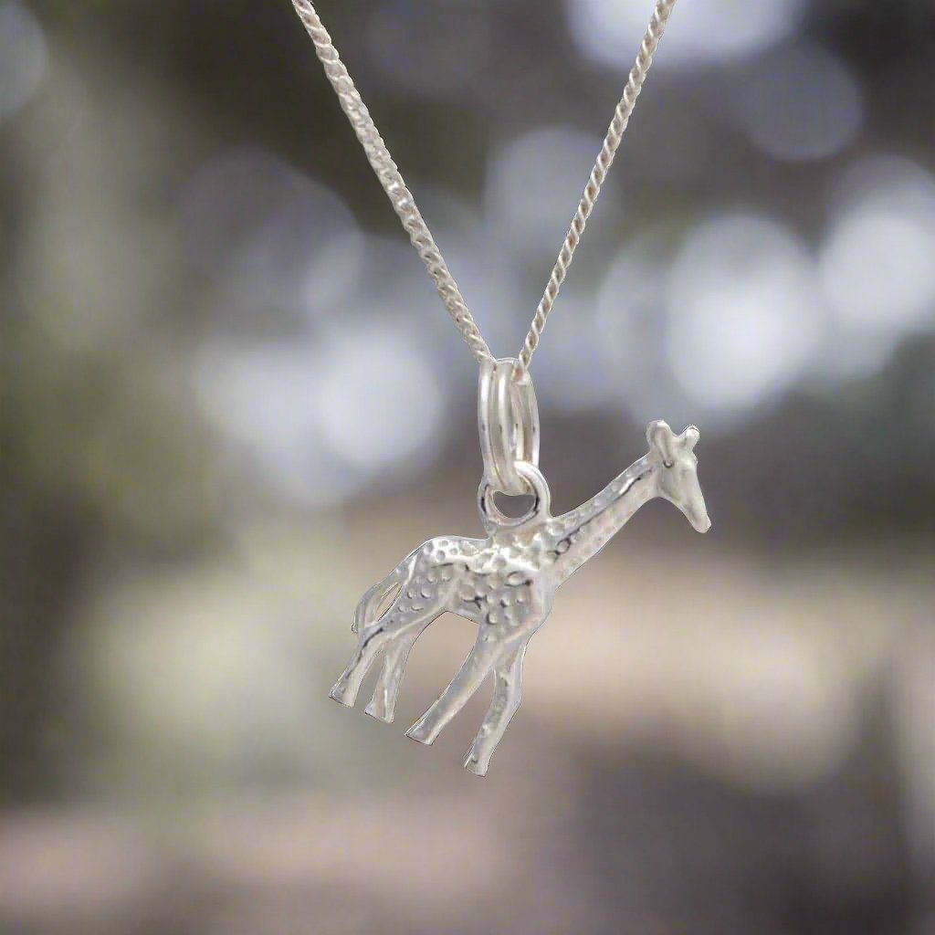 Buy your Giraffe Sterling Silver Necklace online now or in store at Forever Gems in Franschhoek, South Africa