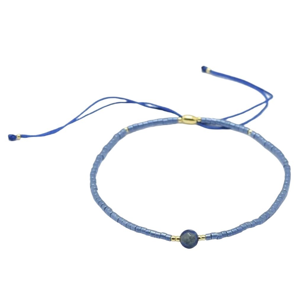 Buy your Lapis Lazuli & Seed Bead Adjustable Bracelet online now or in store at Forever Gems in Franschhoek, South Africa