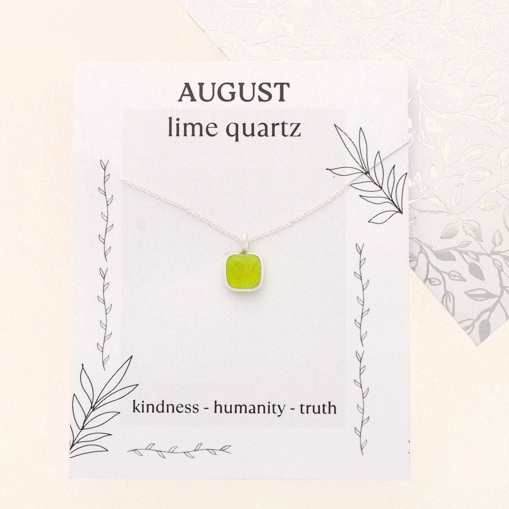 Buy your Lime Quartz Necklace: August Birthstone online now or in store at Forever Gems in Franschhoek, South Africa