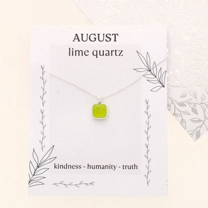 Buy your Lime Quartz Necklace: August Birthstone online now or in store at Forever Gems in Franschhoek, South Africa