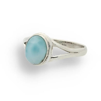 Buy your Oceanic Embrace: Oval Larimar Sterling Silver Ring online now or in store at Forever Gems in Franschhoek, South Africa