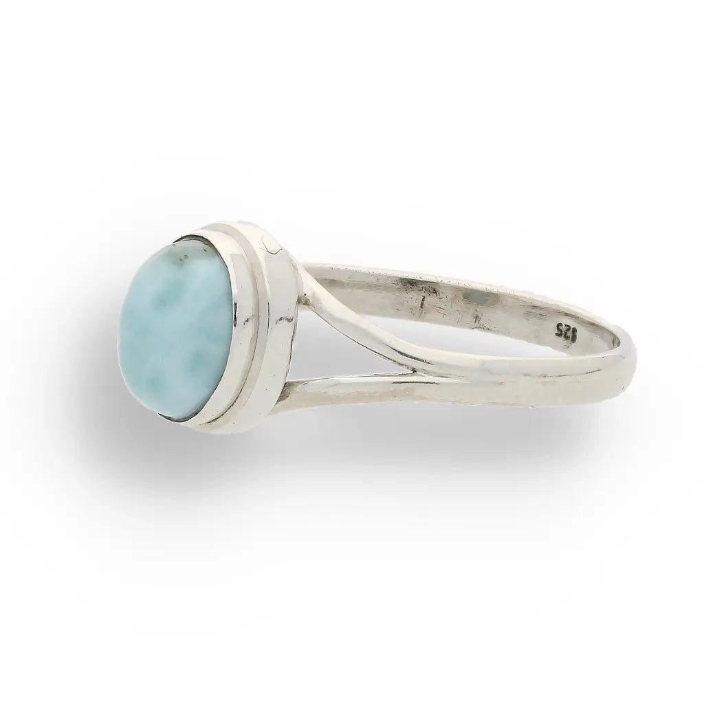 Buy your Oceanic Embrace: Oval Larimar Sterling Silver Ring online now or in store at Forever Gems in Franschhoek, South Africa