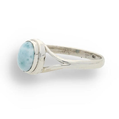 Buy your Oceanic Embrace: Oval Larimar Sterling Silver Ring online now or in store at Forever Gems in Franschhoek, South Africa