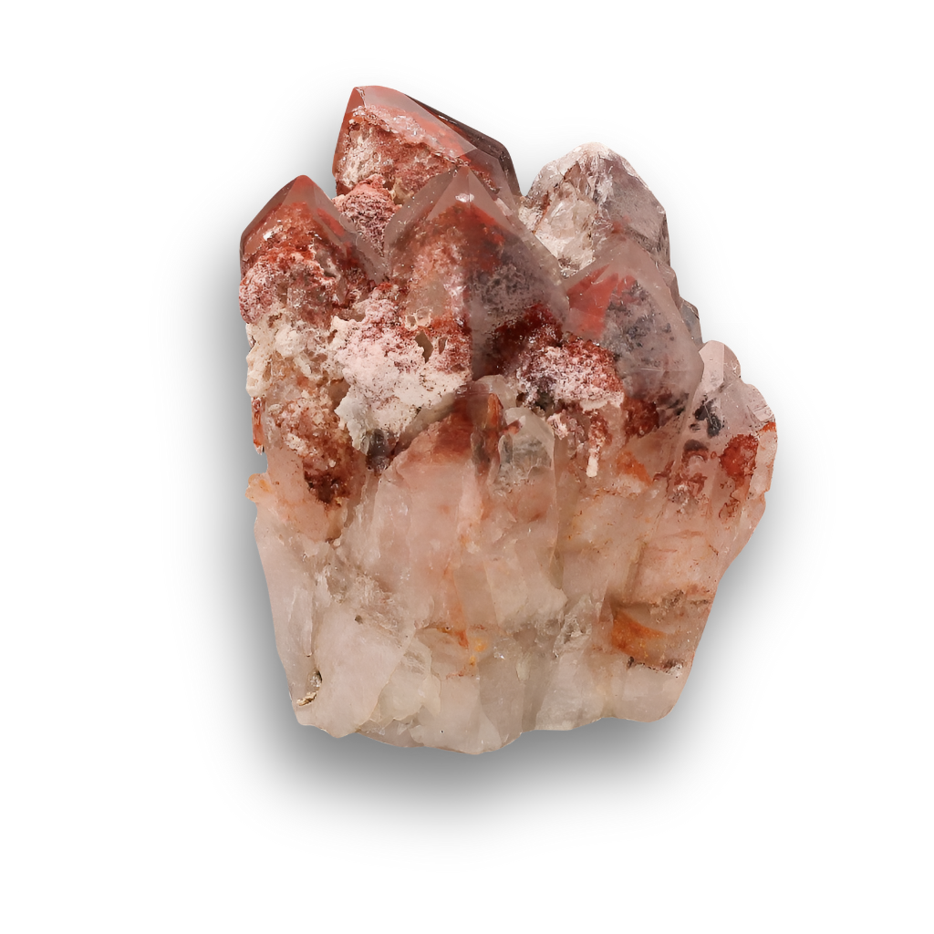 Buy your Orange River Phantom Quartz Crystal Cluster online now or in store at Forever Gems in Franschhoek, South Africa