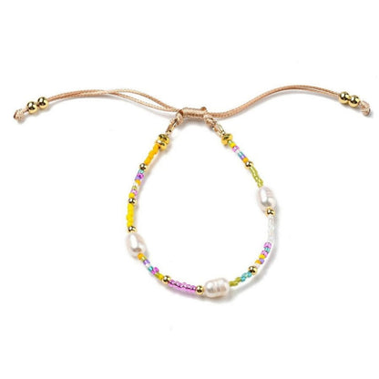 Buy your Pearl, Seed Bead & Brass Adjustable Bracelet online now or in store at Forever Gems in Franschhoek, South Africa