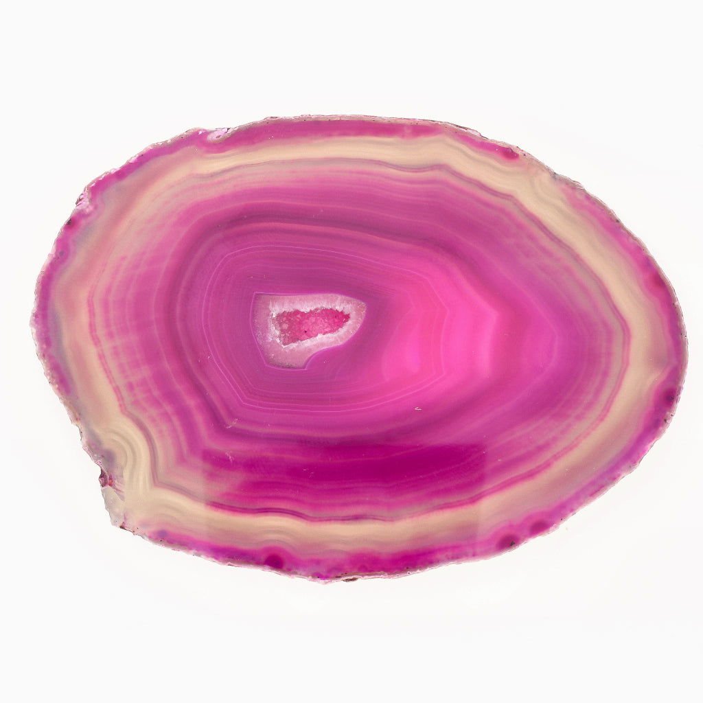 Buy your Vibrant Pink Agate Slice Wonder online now or in store at Forever Gems in Franschhoek, South Africa