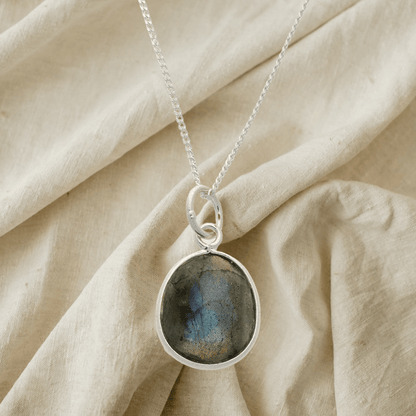 Buy your Radiant Reversible Labradorite Sterling Silver Necklace online now or in store at Forever Gems in Franschhoek, South Africa