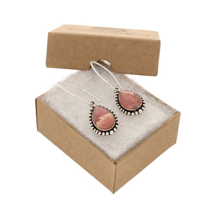 Buy your Rhodochrosite Sterling Silver Earrings online now or in store at Forever Gems in Franschhoek, South Africa