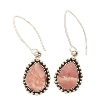 Buy your Rhodochrosite Sterling Silver Earrings online now or in store at Forever Gems in Franschhoek, South Africa