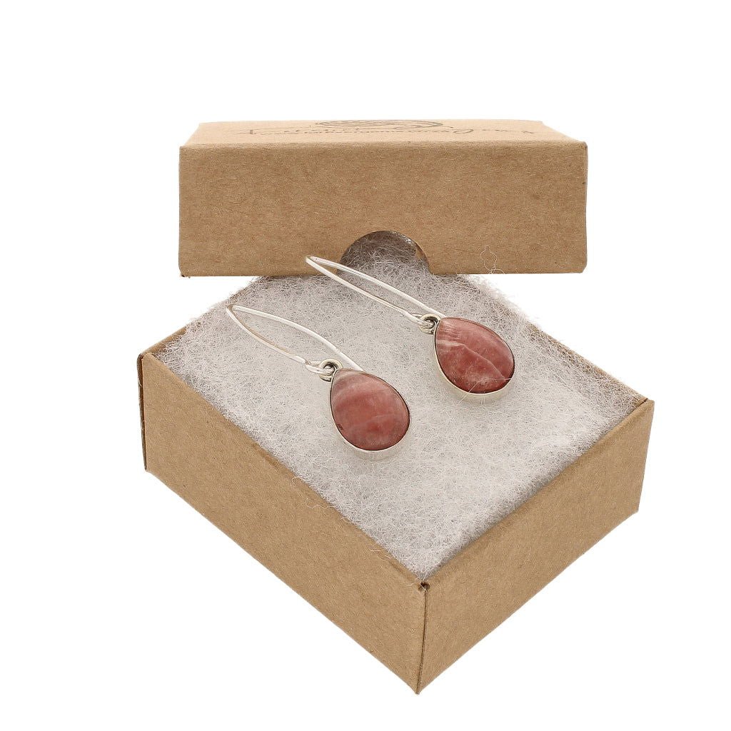 Buy your Rhodochrosite Sterling Silver Earrings online now or in store at Forever Gems in Franschhoek, South Africa