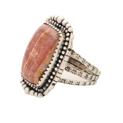 Buy your Rhodochrosite Sterling Silver Ring online now or in store at Forever Gems in Franschhoek, South Africa