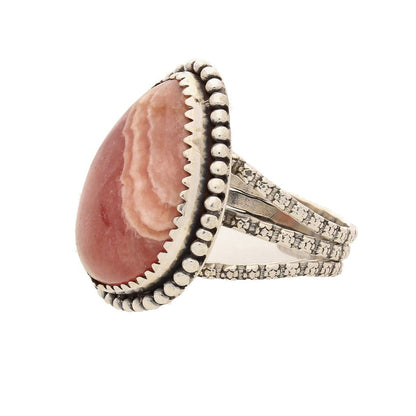 Buy your Rhodochrosite Sterling Silver Ring online now or in store at Forever Gems in Franschhoek, South Africa