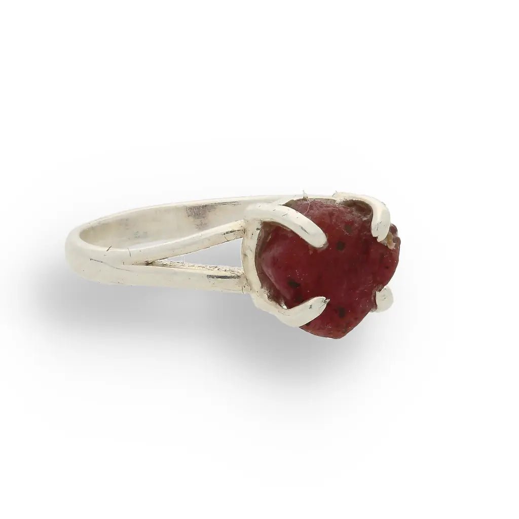 Buy your Rough Garnet Sterling Silver Ring online now or in store at Forever Gems in Franschhoek, South Africa