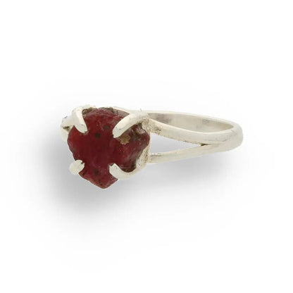 Buy your Rough Garnet Sterling Silver Ring online now or in store at Forever Gems in Franschhoek, South Africa