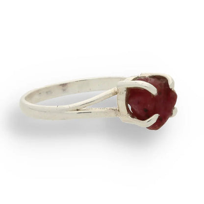 Buy your Rough Garnet Sterling Silver Ring online now or in store at Forever Gems in Franschhoek, South Africa