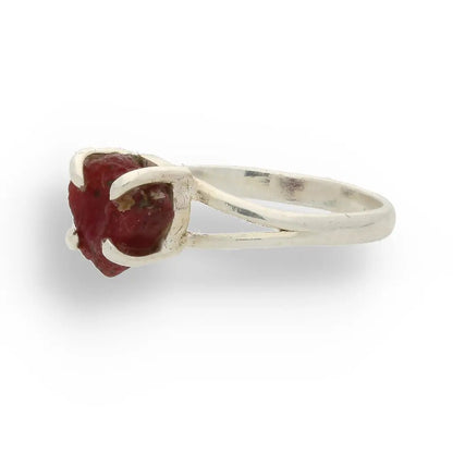 Buy your Rough Garnet Sterling Silver Ring online now or in store at Forever Gems in Franschhoek, South Africa