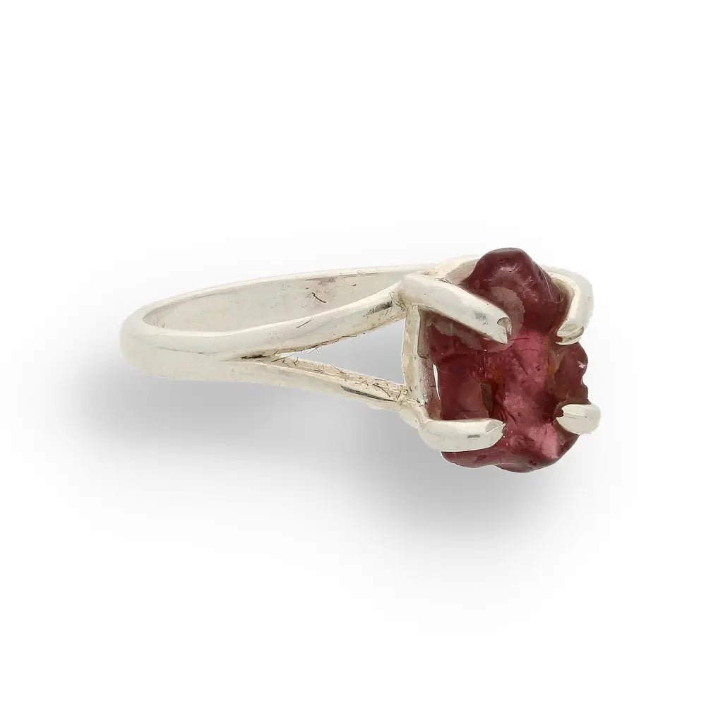 Buy your Rough Garnet Sterling Silver Ring online now or in store at Forever Gems in Franschhoek, South Africa