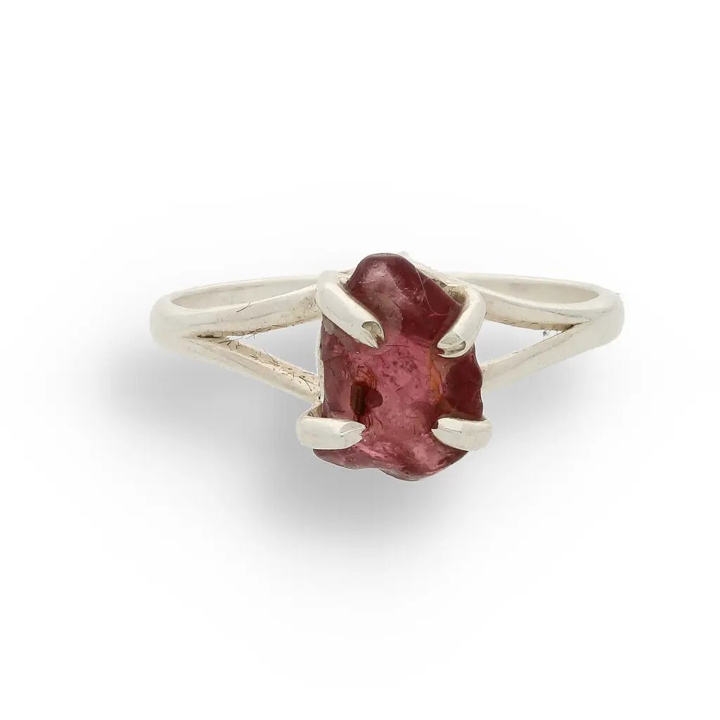 Buy your Rough Garnet Sterling Silver Ring online now or in store at Forever Gems in Franschhoek, South Africa