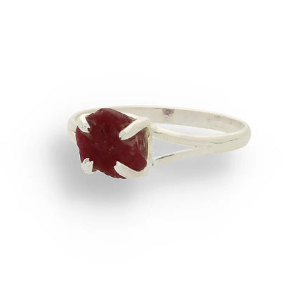 Buy your Rough Garnet Sterling Silver Ring online now or in store at Forever Gems in Franschhoek, South Africa