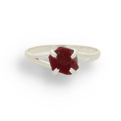 Buy your Rough Garnet Sterling Silver Ring online now or in store at Forever Gems in Franschhoek, South Africa