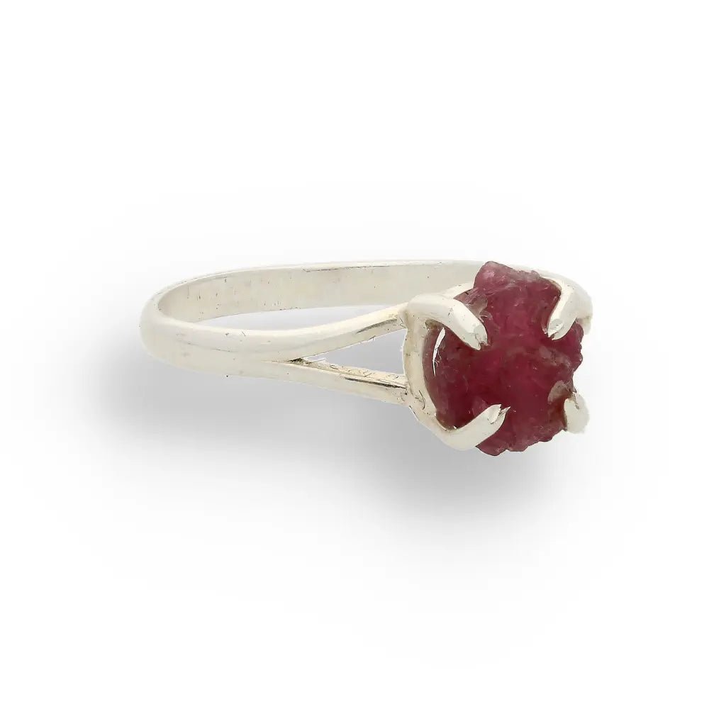 Buy your Rough Garnet Sterling Silver Ring online now or in store at Forever Gems in Franschhoek, South Africa