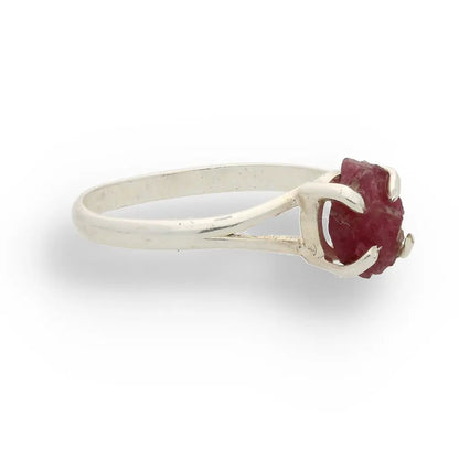 Buy your Rough Garnet Sterling Silver Ring online now or in store at Forever Gems in Franschhoek, South Africa