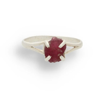 Buy your Rough Garnet Sterling Silver Ring online now or in store at Forever Gems in Franschhoek, South Africa