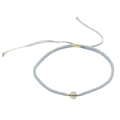 Buy your Smoky Quartz & Seed Bead Adjustable Bracelet online now or in store at Forever Gems in Franschhoek, South Africa