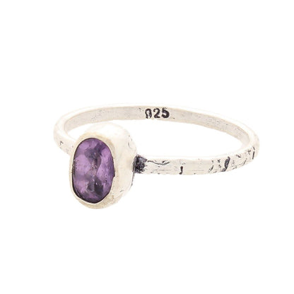 Buy your Stacks of Style: Purple Amethyst Oval Sterling Silver Stackable Ring online now or in store at Forever Gems in Franschhoek, South Africa