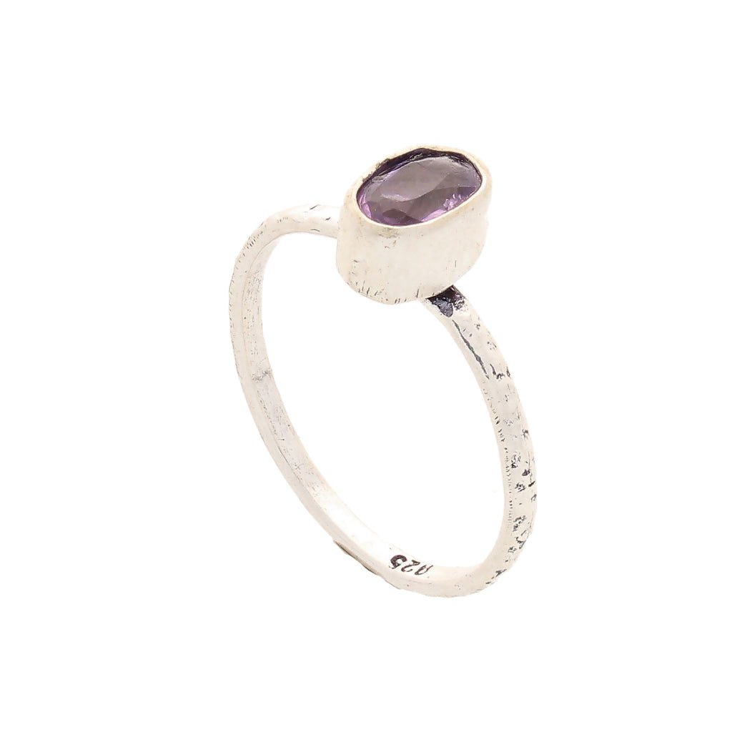 Buy your Stacks of Style: Purple Amethyst Oval Sterling Silver Stackable Ring online now or in store at Forever Gems in Franschhoek, South Africa