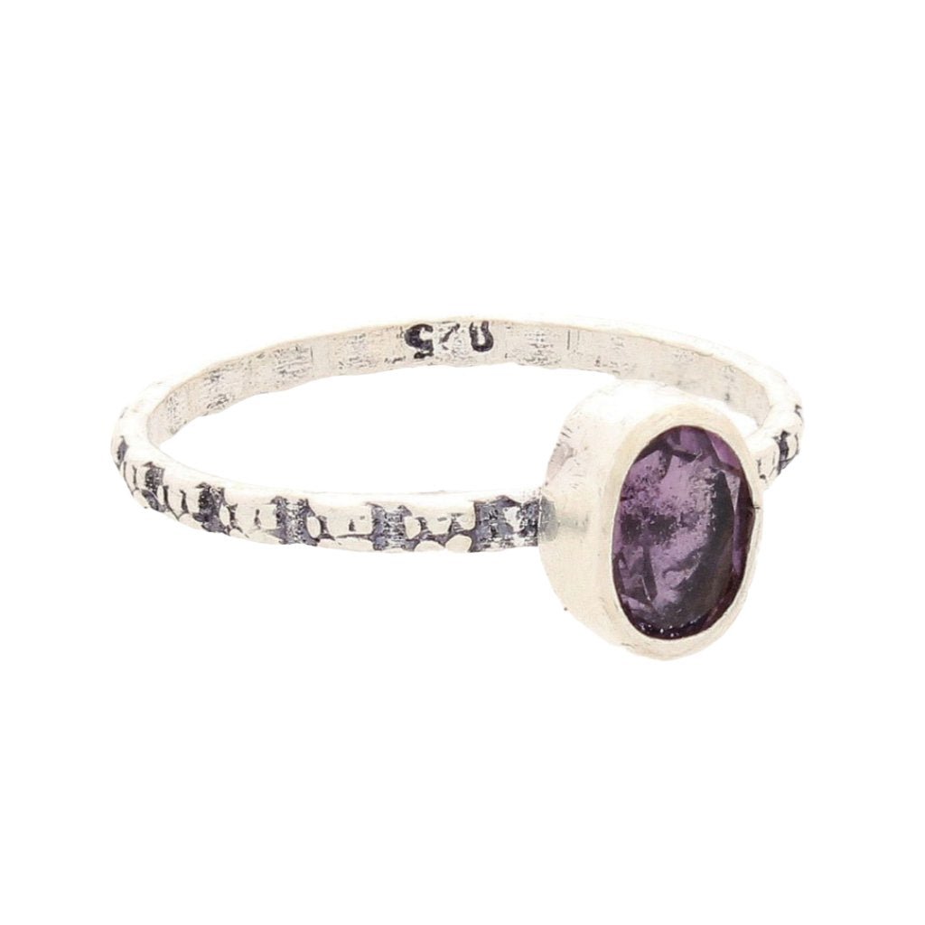 Buy your Stacks of Style: Purple Amethyst Oval Sterling Silver Stackable Ring online now or in store at Forever Gems in Franschhoek, South Africa