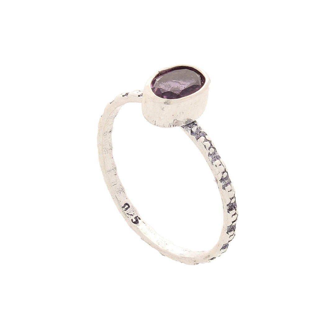 Buy your Stacks of Style: Purple Amethyst Oval Sterling Silver Stackable Ring online now or in store at Forever Gems in Franschhoek, South Africa