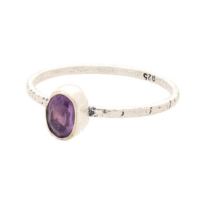 Buy your Stacks of Style: Purple Amethyst Oval Sterling Silver Stackable Ring online now or in store at Forever Gems in Franschhoek, South Africa