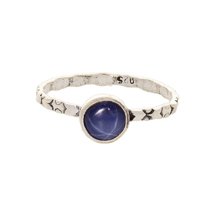 Buy your Stacks of Style: Star Sapphire Round Sterling Silver Stackable Ring online now or in store at Forever Gems in Franschhoek, South Africa