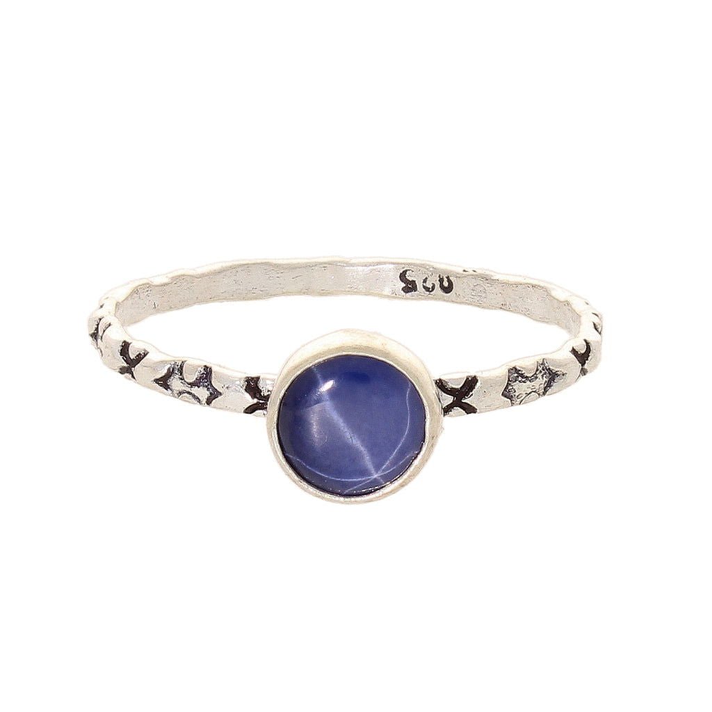 Buy your Stacks of Style: Star Sapphire Round Sterling Silver Stackable Ring online now or in store at Forever Gems in Franschhoek, South Africa