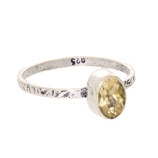 Buy your Stacks of Style: Yellow Citrine Oval Sterling Silver Stackable Ring online now or in store at Forever Gems in Franschhoek, South Africa